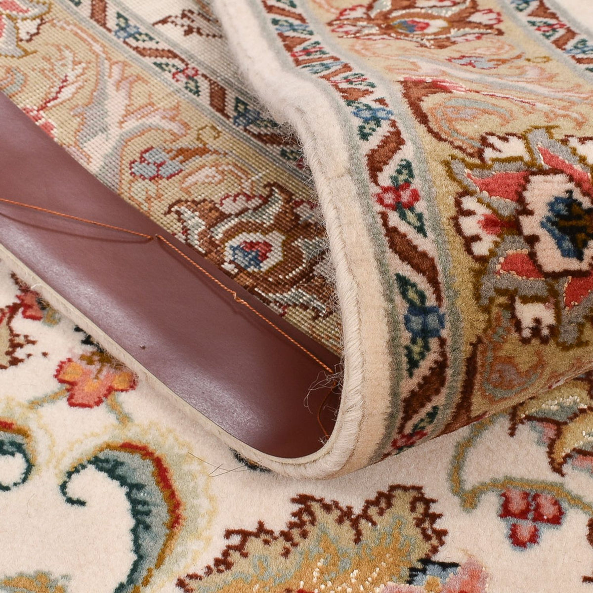 Läufer Perser - Täbriz - Premium - 307 x 79 cm - caramel