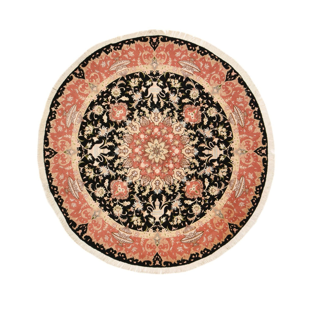 Perserteppich - Täbriz - Premium rund  - 200 x 200 cm - mehrfarbig
