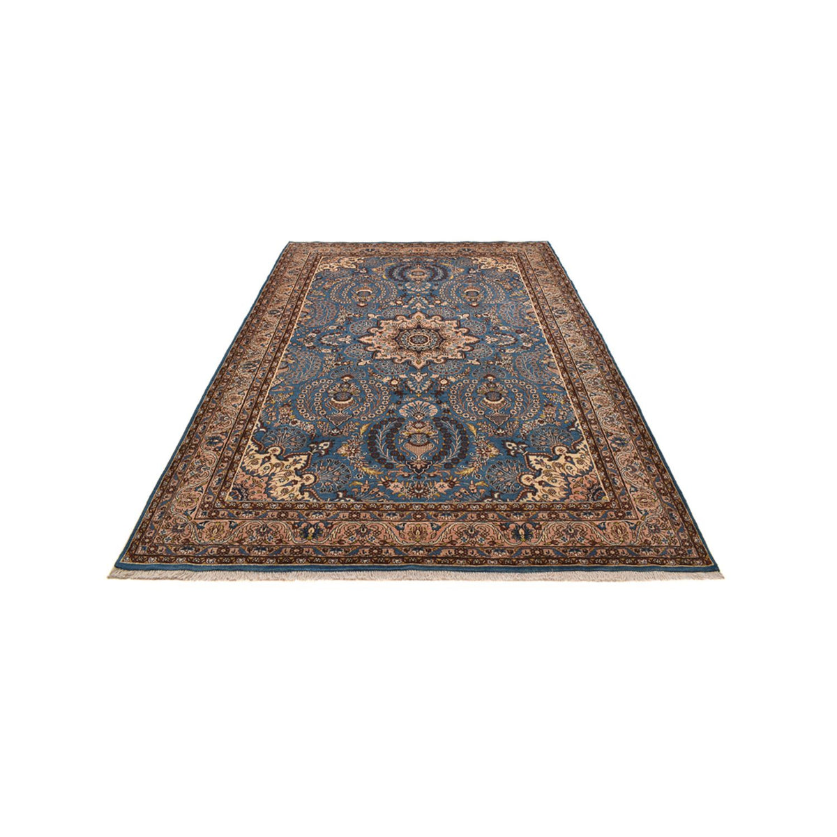 Perserteppich - Nomadic - 288 x 204 cm - seeblau