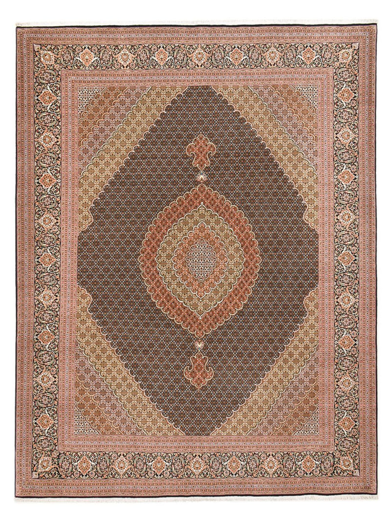 Perserteppich - Täbriz - Royal - 394 x 302 cm - dunkelbeige
