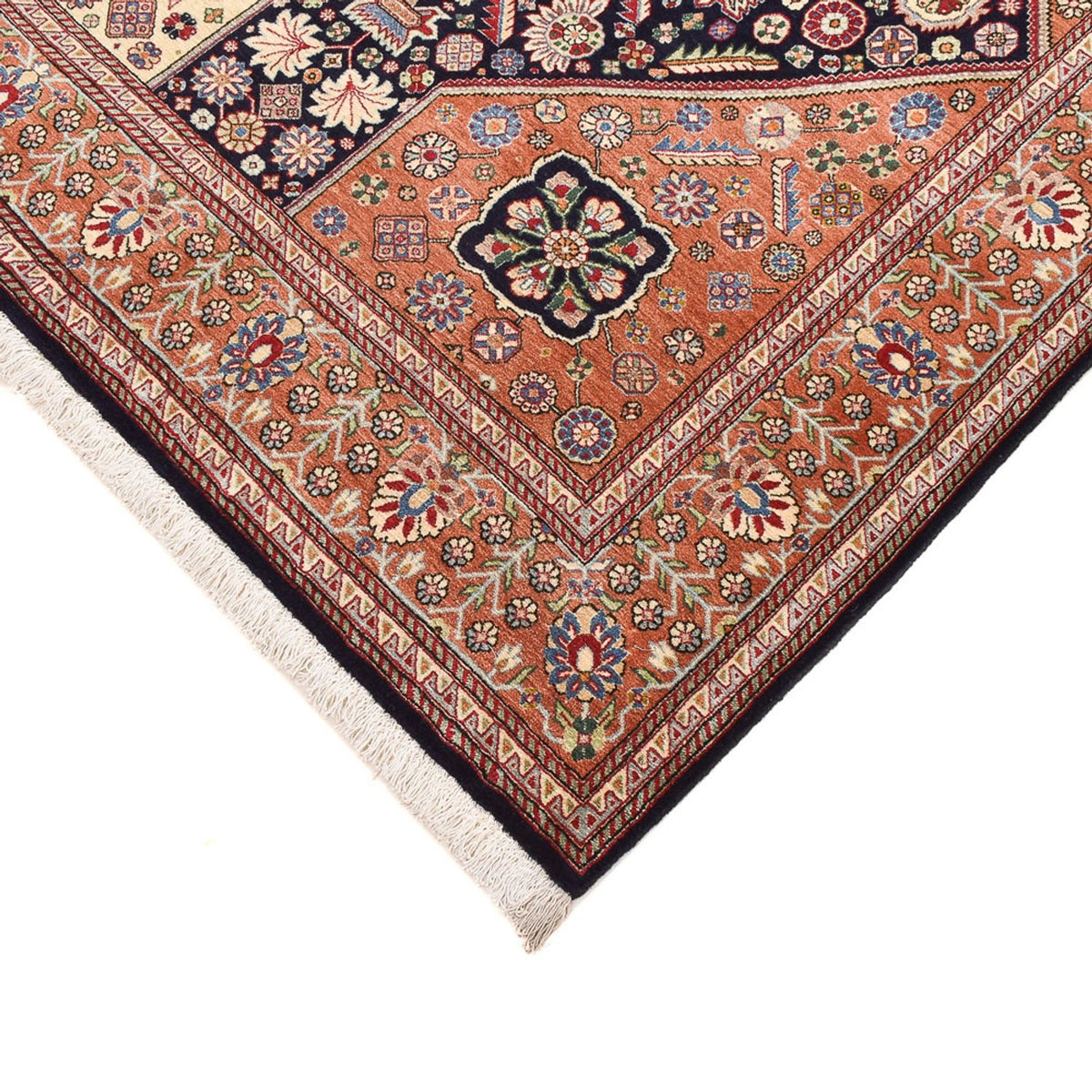 Gabbeh Teppich - Kaschkuli Perser - 205 x 144 cm - dunkelblau