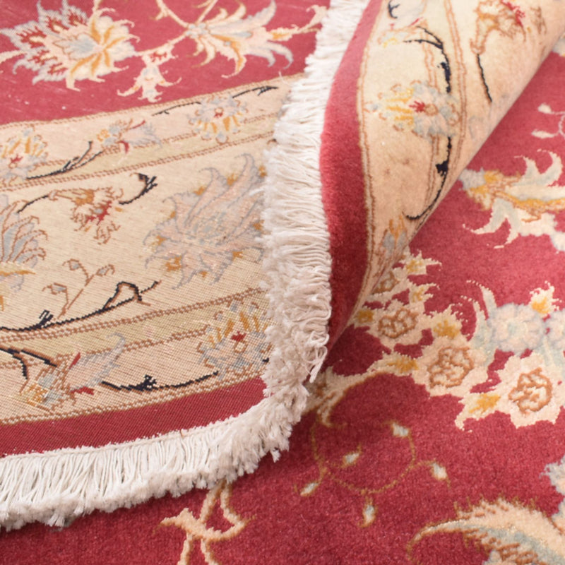 Perserteppich - Täbriz - Royal rund  - 200 x 200 cm - rot