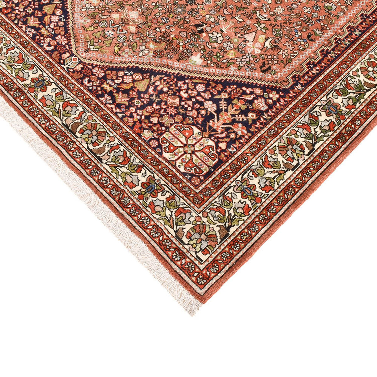 Gabbeh Teppich - Kaschkuli Perser - 205 x 153 cm - hellrot