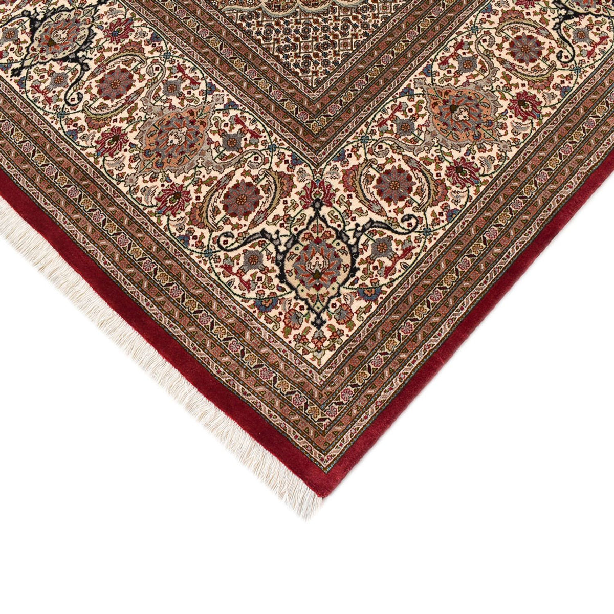 Perserteppich - Täbriz - Royal - 410 x 302 cm - dunkelbeige
