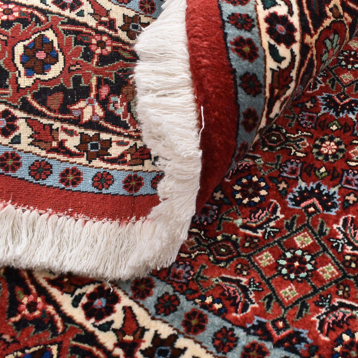 Perserteppich - Bidjar rund - 150 x 150 cm - dunkelrot