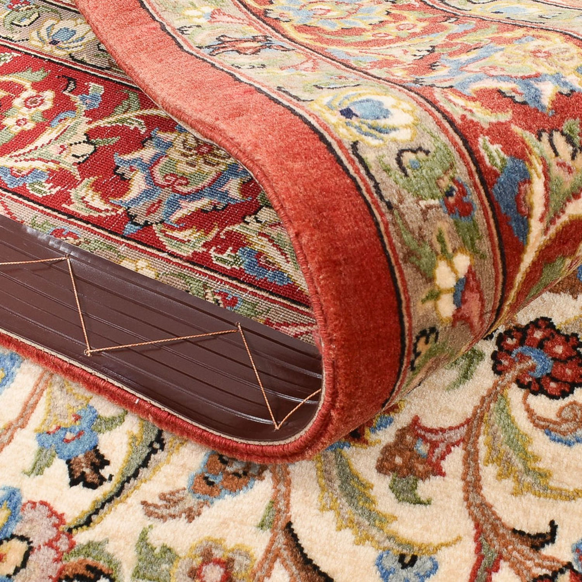 Perserteppich - Ghom - Royal - 162 x 109 cm - beige