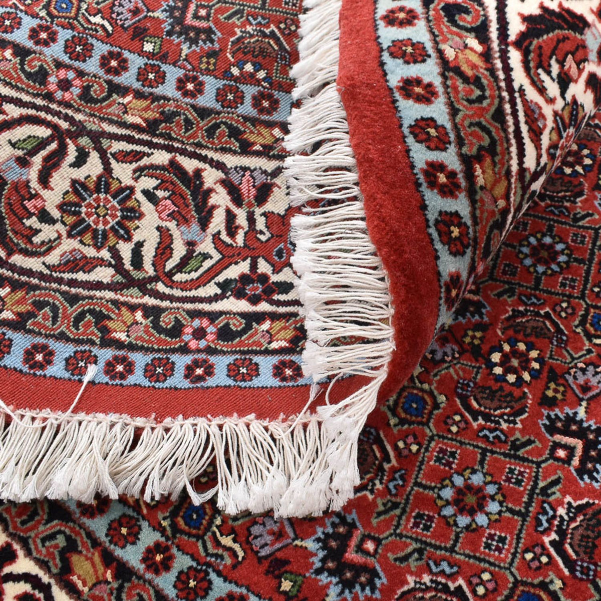 Perserteppich - Bidjar rund  - 150 x 150 cm - dunkelrot