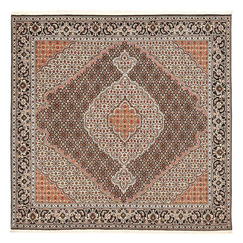 Perserteppich - Täbriz - Royal quadratisch  - 202 x 198 cm - braun
