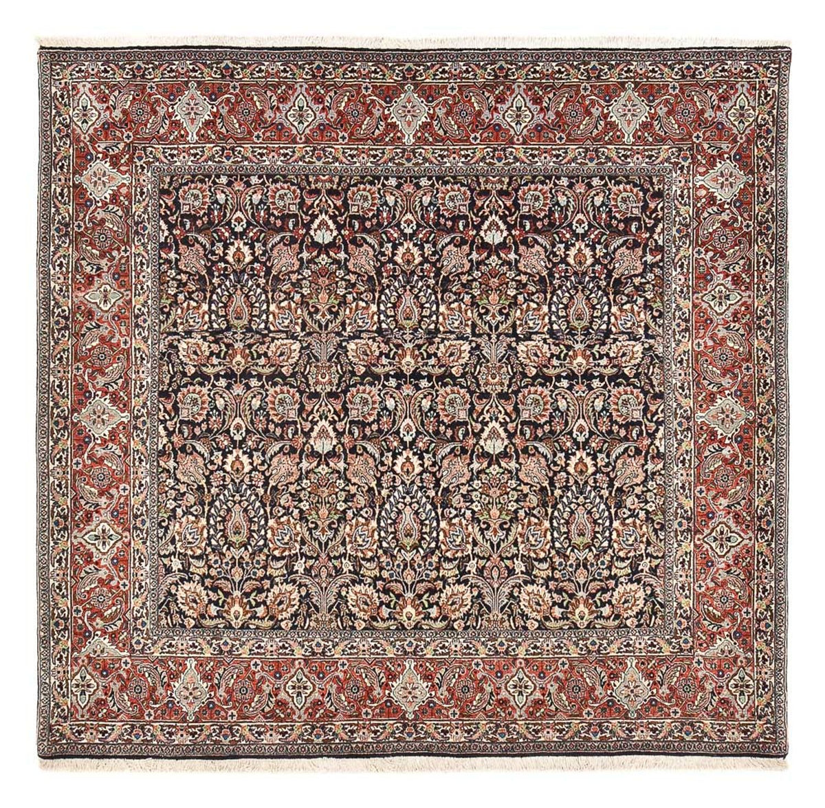 Perserteppich - Bidjar quadratisch  - 206 x 200 cm - rost