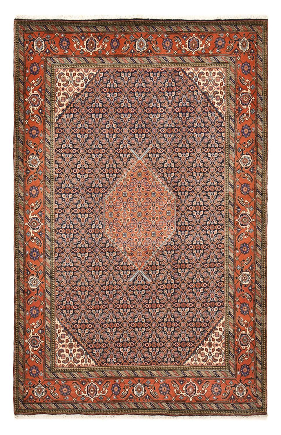 Perserteppich - Nomadic - 293 x 197 cm - dunkelbeige