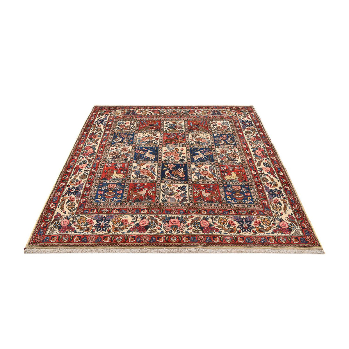 Perserteppich - Nomadic quadratisch  - 211 x 210 cm - mehrfarbig