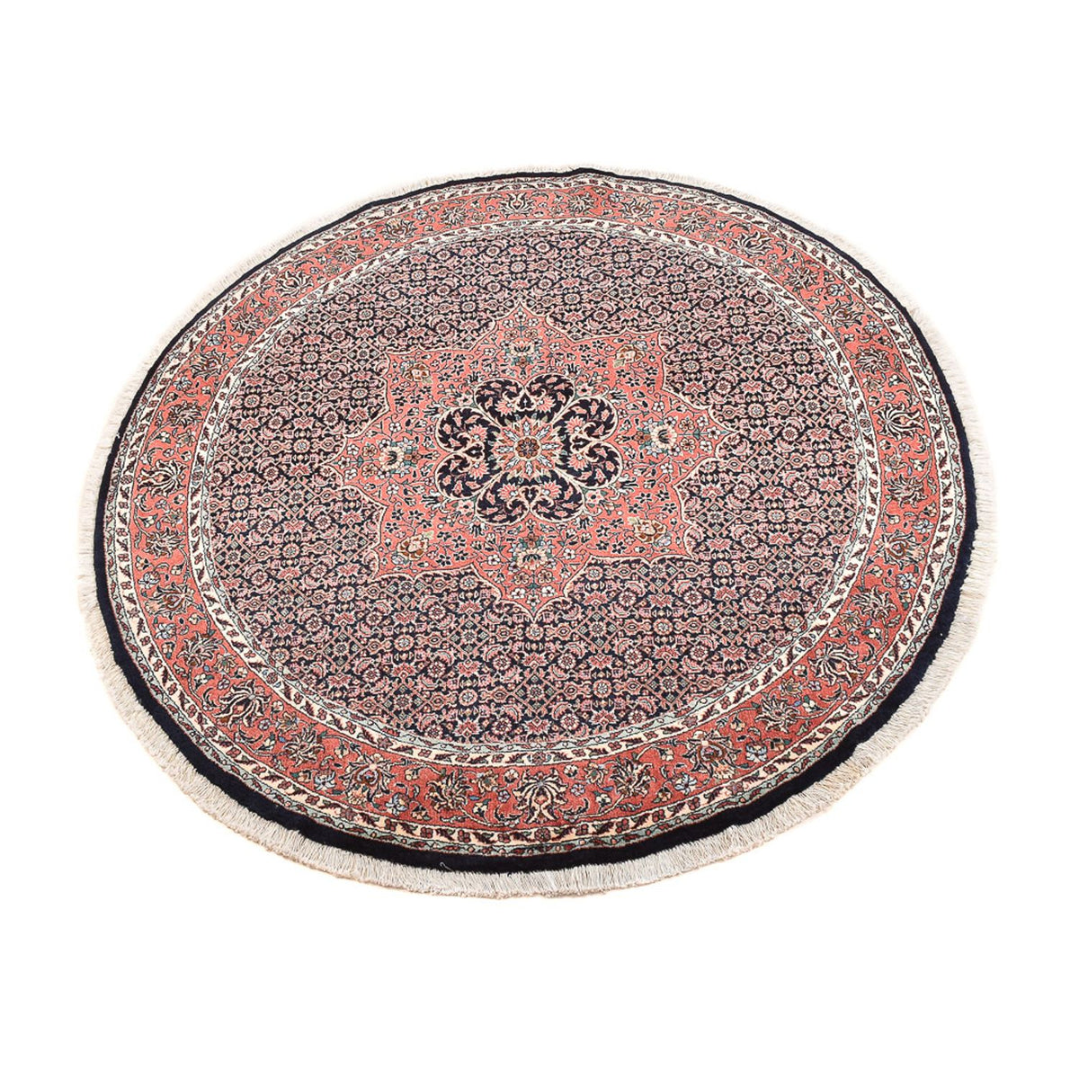 Perserteppich - Bidjar rund  - 155 x 155 cm - dunkelrot