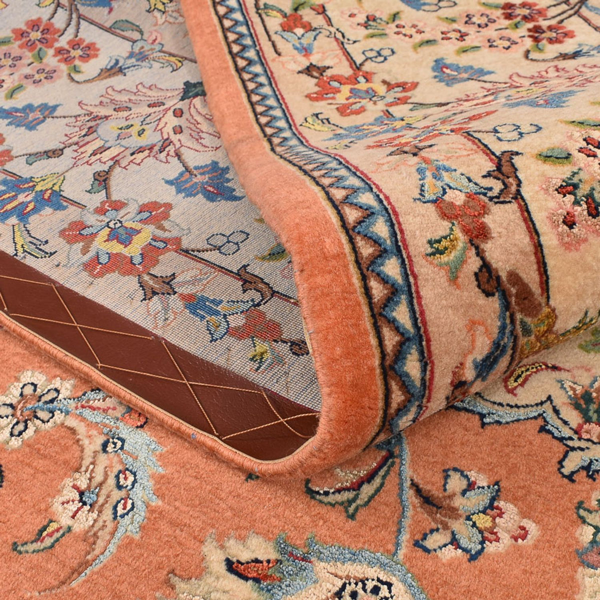 Perserteppich - Ghom - Royal - 255 x 201 cm - terrakotta