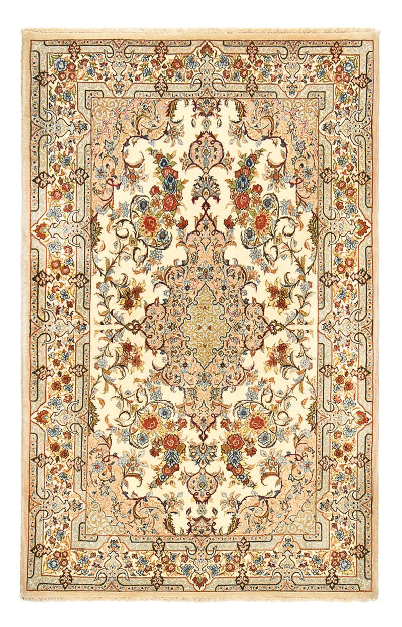 Perserteppich - Ghom - Royal - 211 x 130 cm - hellbeige