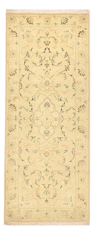 Läufer Perser - Täbriz - Royal - 203 x 77 cm - hellbeige