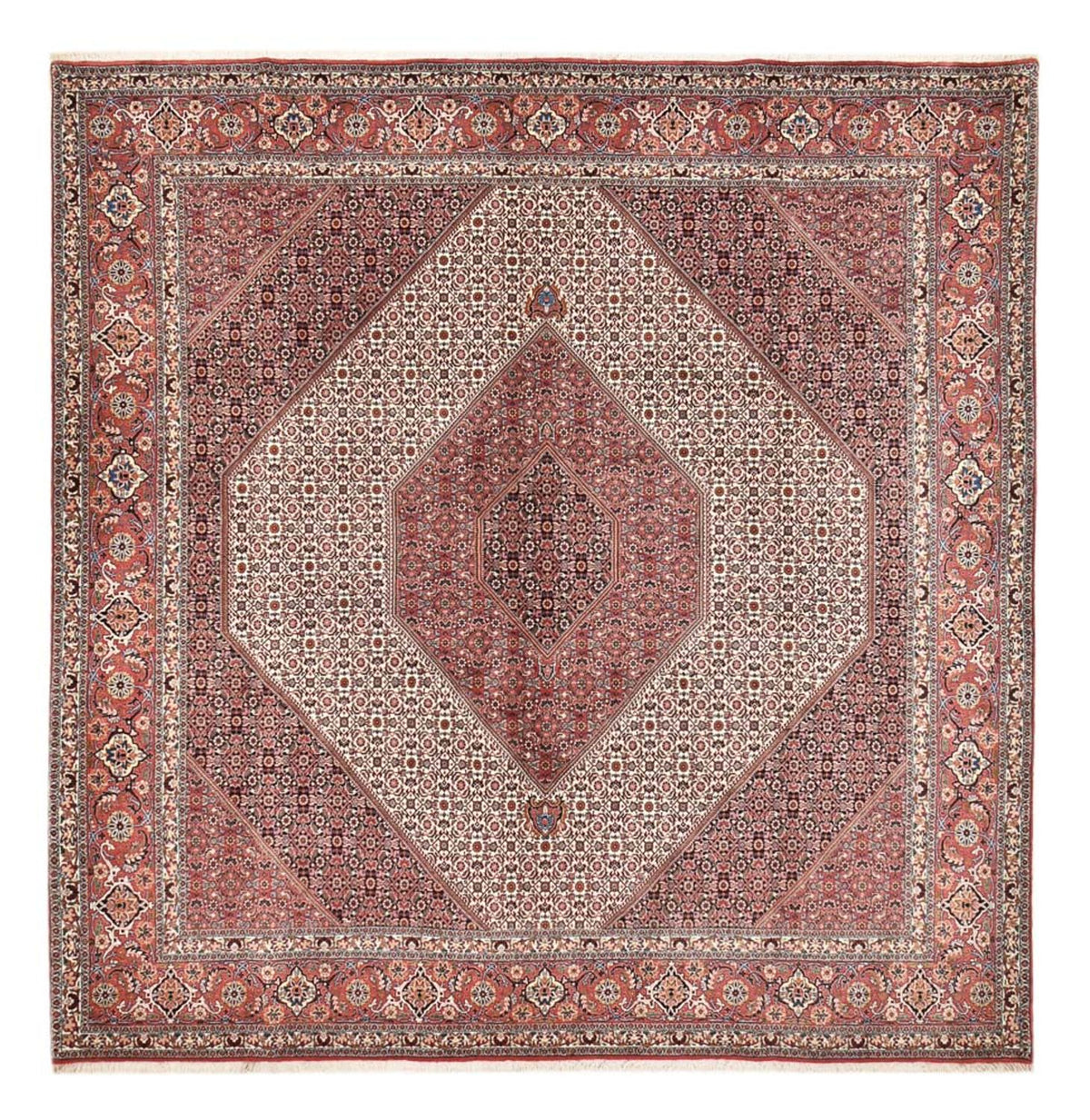Perserteppich - Bidjar quadratisch  - 307 x 300 cm - rost