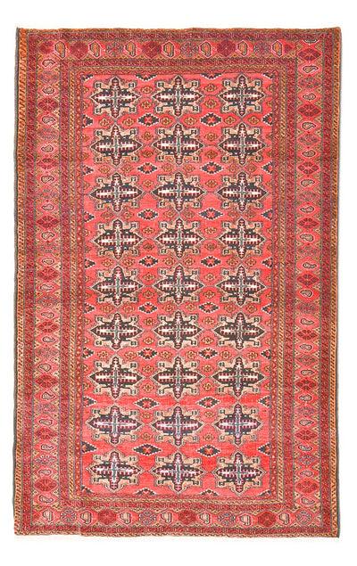 Belutsch Teppich 132x207cm - Orientteppich - hellrot
