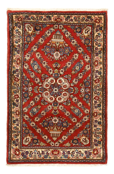 Sarough Teppich 122x194cm - Perserteppich - rot