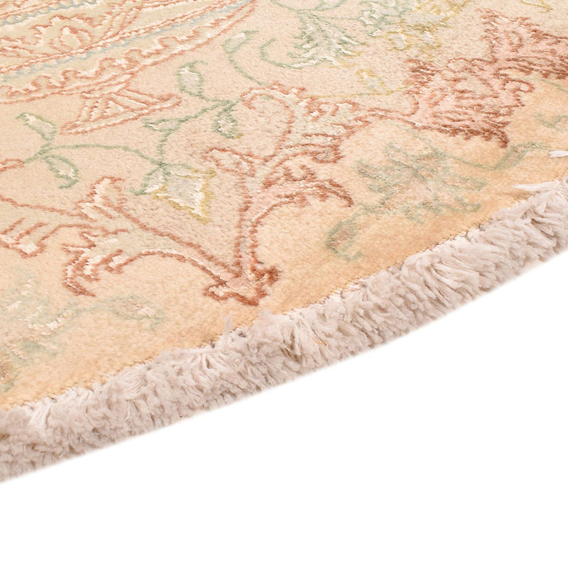 Perserteppich - Täbriz - Royal rund  - 200 x 200 cm - beige