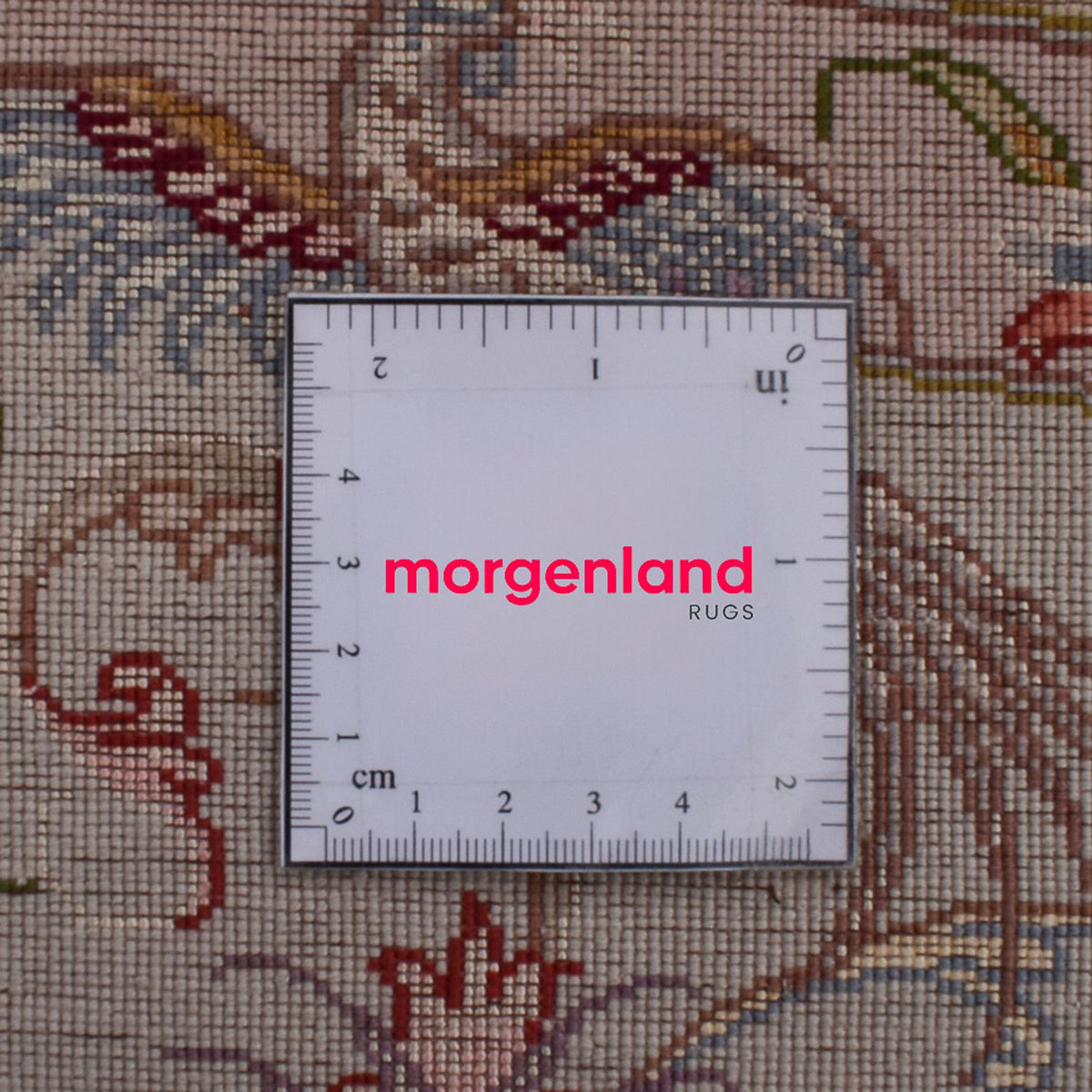 Perserteppich - Täbriz - Royal rund  - 245 x 245 cm - rot