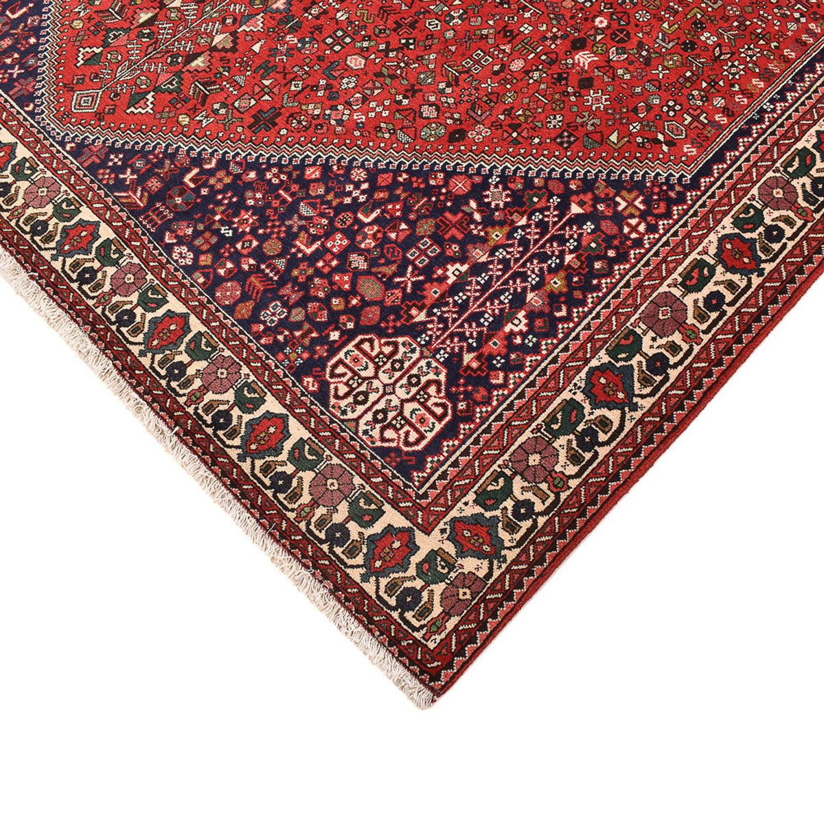 Perserteppich - Nomadic quadratisch  - 198 x 198 cm - rot