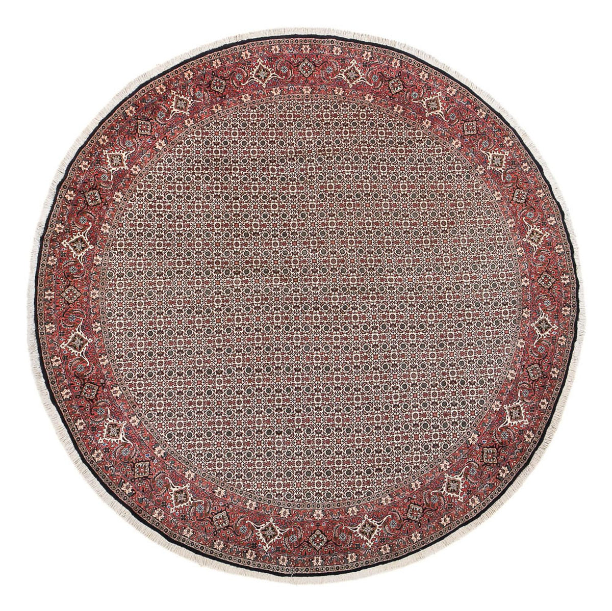 Perserteppich - Bidjar rund  - 300 x 300 cm - hellrot