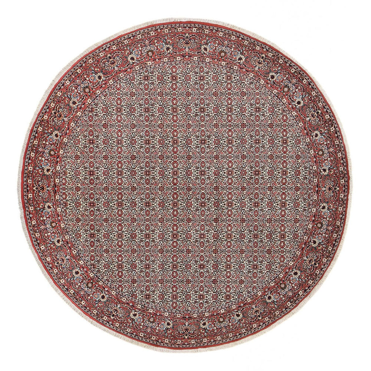 Perserteppich - Bidjar rund  - 305 x 305 cm - hellrot