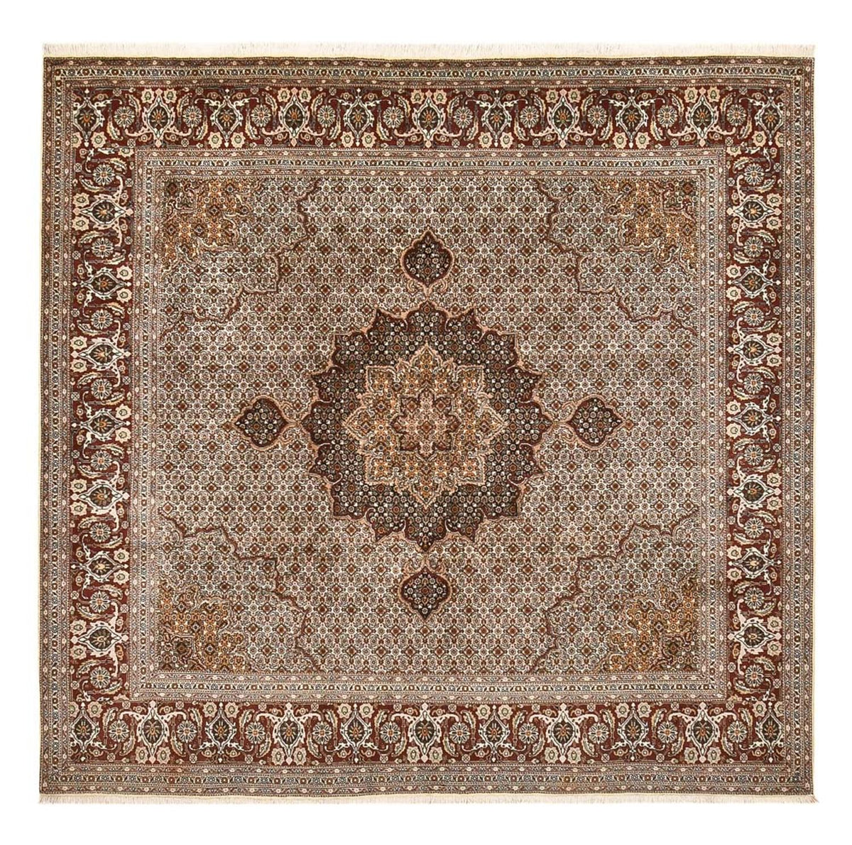 Perserteppich - Täbriz - Royal quadratisch  - 252 x 247 cm - braun
