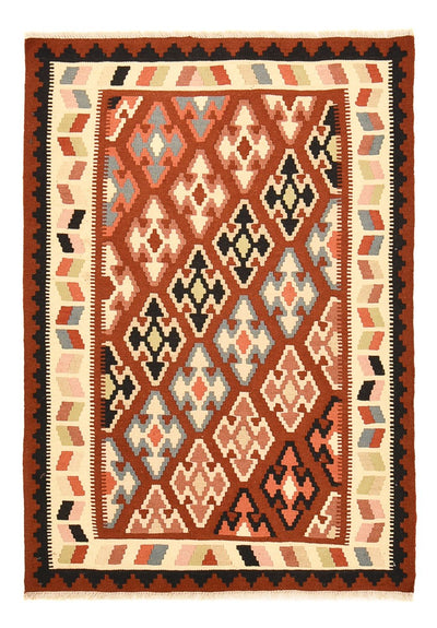 Kelim Fars Teppich 105x145cm - mehrfarbig
