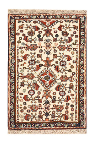 Gabbeh Teppich - Kaschkuli Perser - 60 x 40 cm - beige