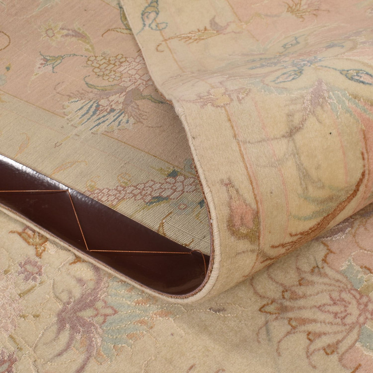 Perserteppich - Täbriz - Royal quadratisch  - 248 x 242 cm - hellbeige
