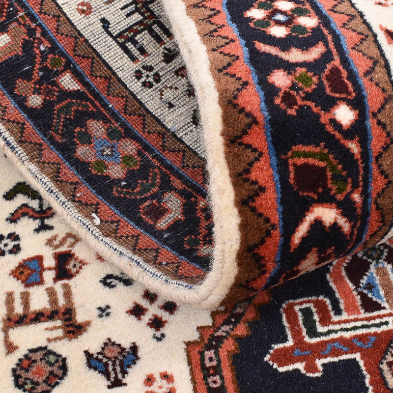 Läufer Gabbeh - Kaschkuli Perser - 205 x 65 cm - mehrfarbig