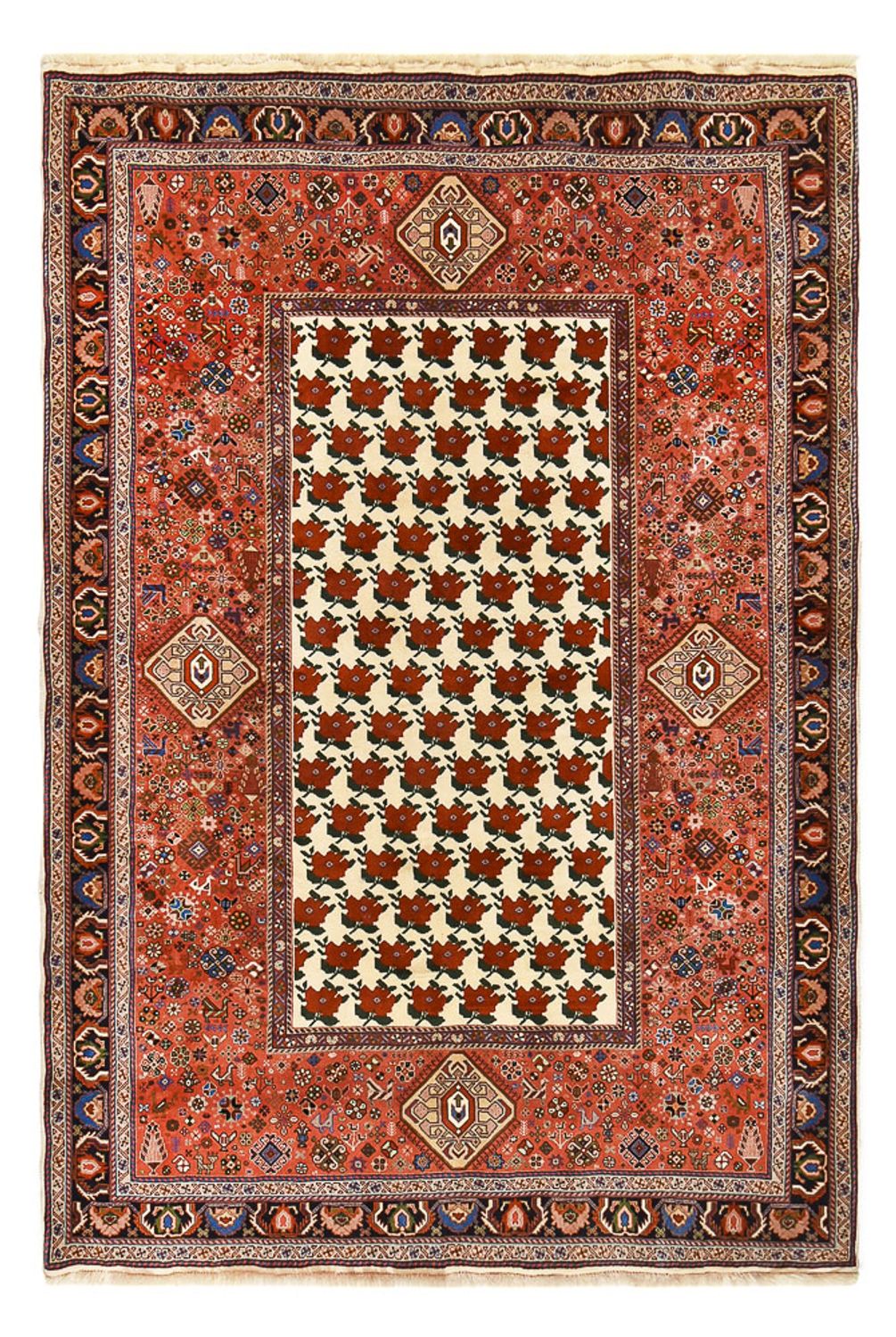 Gabbeh Teppich - Kaschkuli Perser - 260 x 172 cm - rot