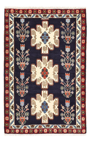 Gabbeh Teppich - Kaschkuli Perser - 131 x 83 cm - mehrfarbig