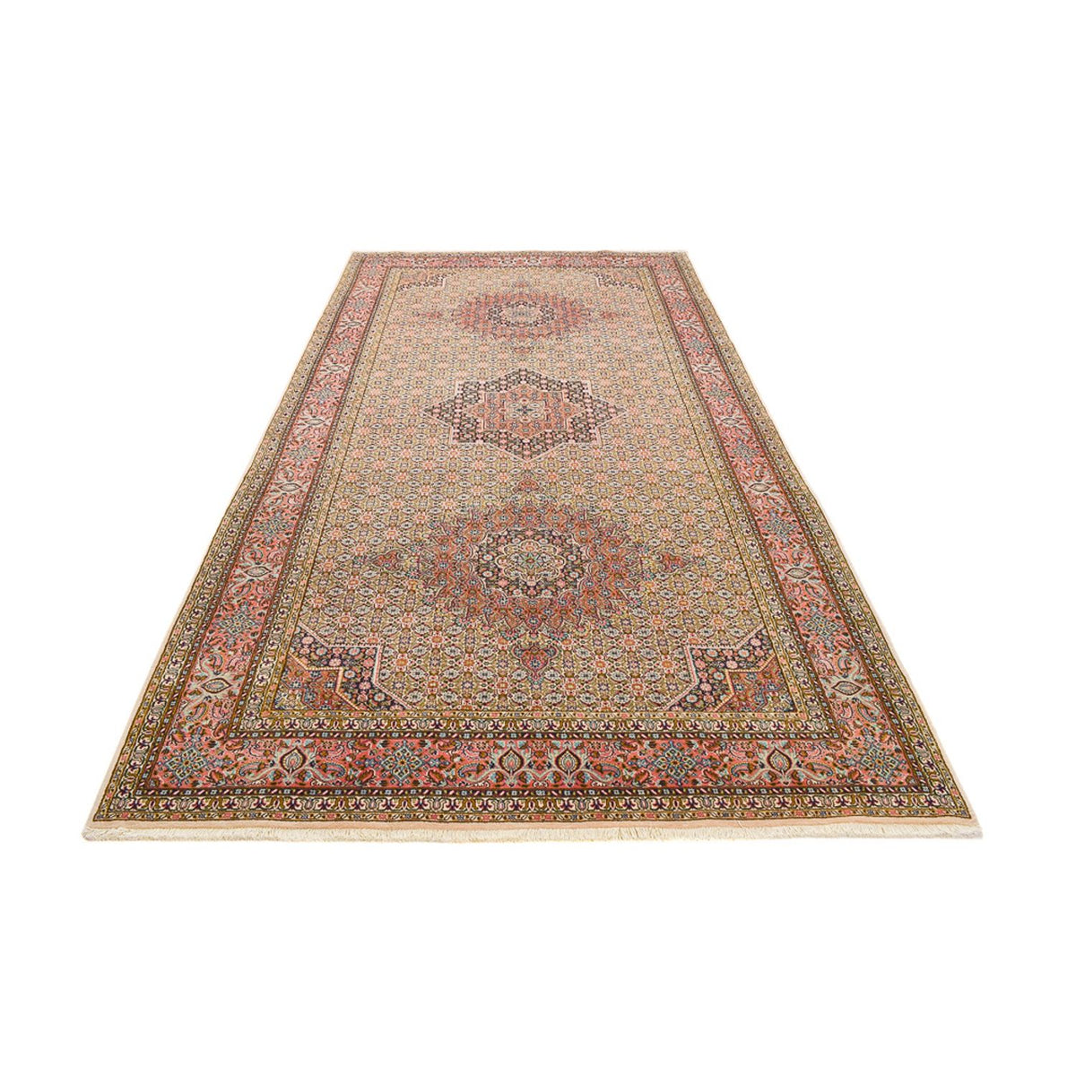Läufer Perser - Classic - 410 x 203 cm - dunkelbeige