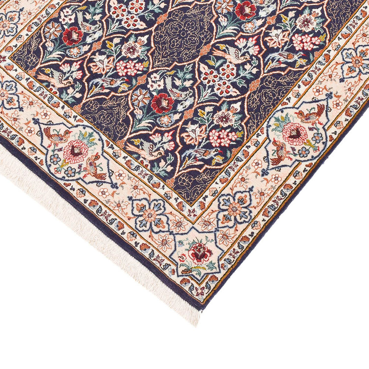 Läufer Perser - Ghom - Royal - 300 x 80 cm - dunkelblau
