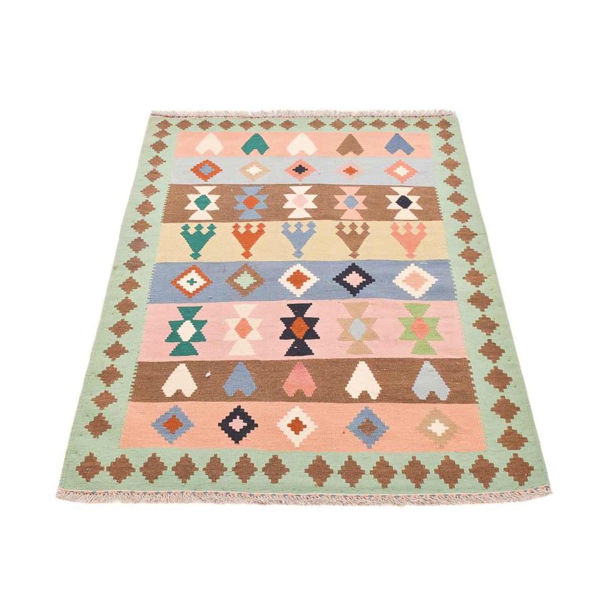 Kelim Teppich - Oriental - 156 x 109 cm - mehrfarbig
