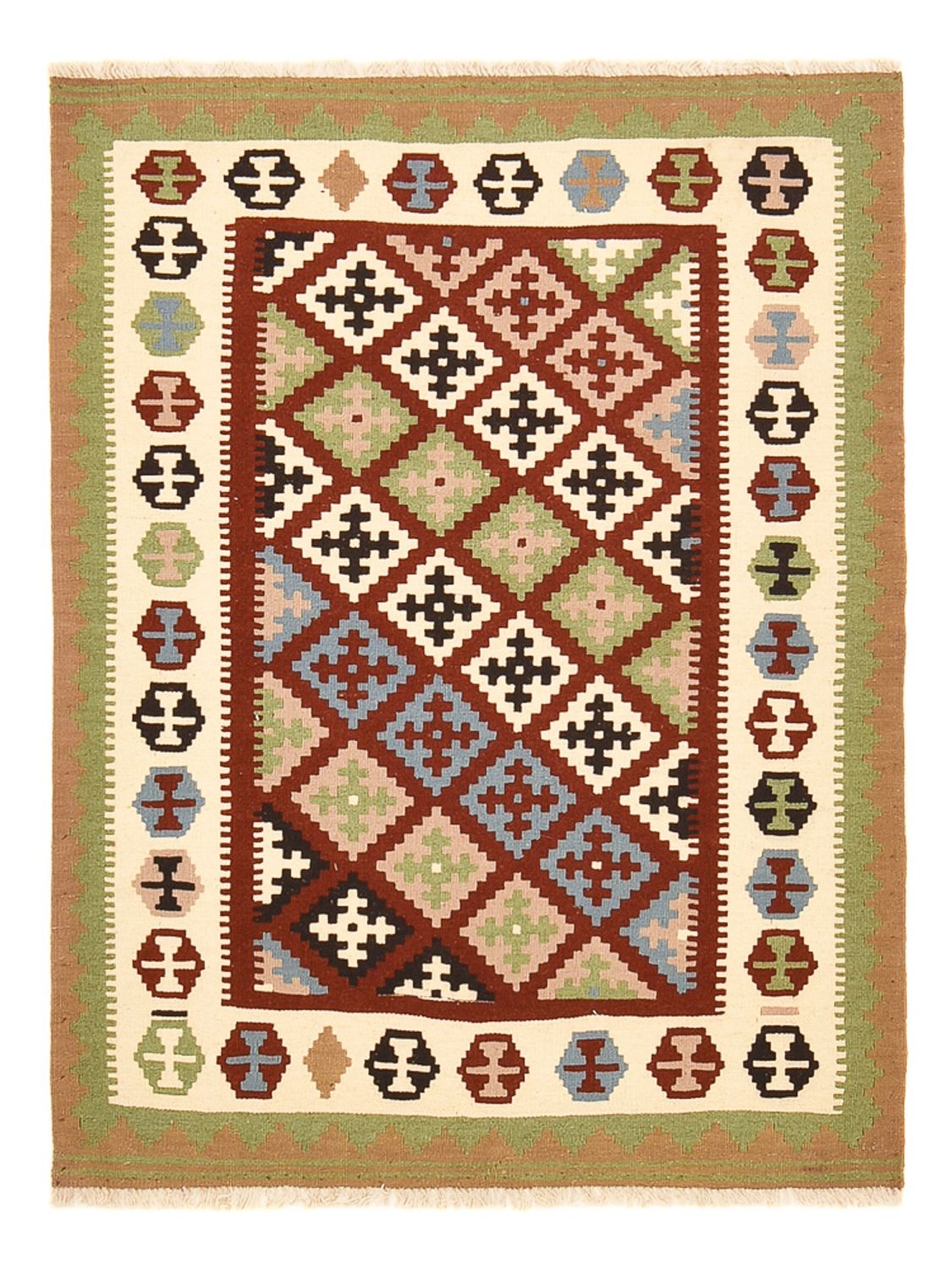Kelim Teppich - Oriental - 144 x 108 cm - mehrfarbig