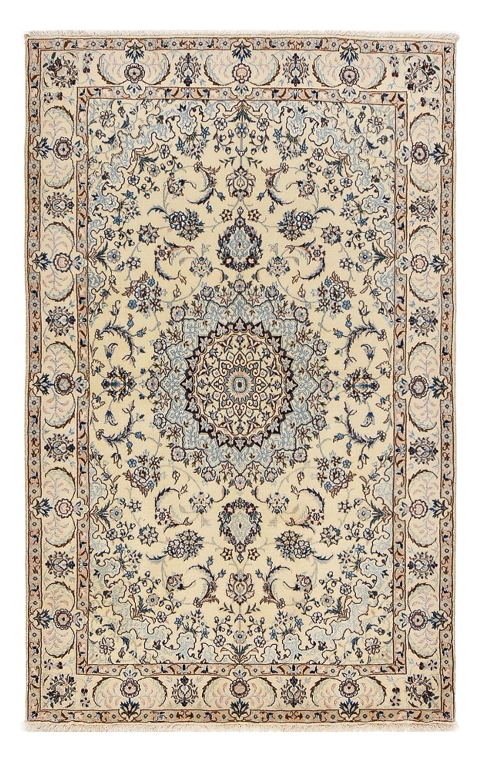 Perserteppich - Nain - Royal - 204 x 126 cm - beige