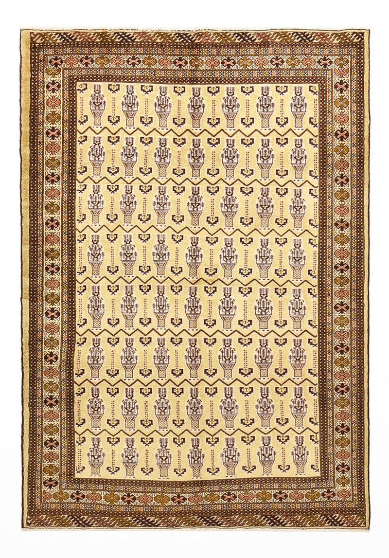 Turkaman Teppich - 213 x 146 cm - hellbeige