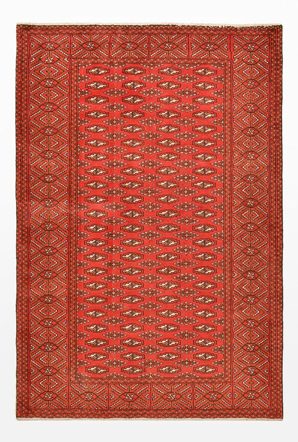 Turkaman Teppich - 186 x 125 cm - rot