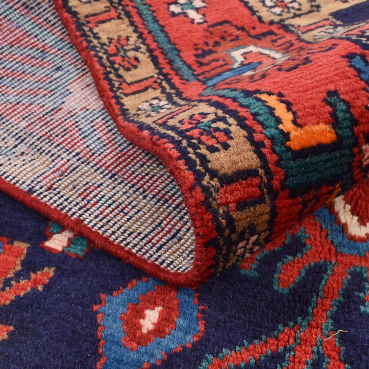 Perserteppich - Nomadic - 250 x 142 cm - dunkelblau