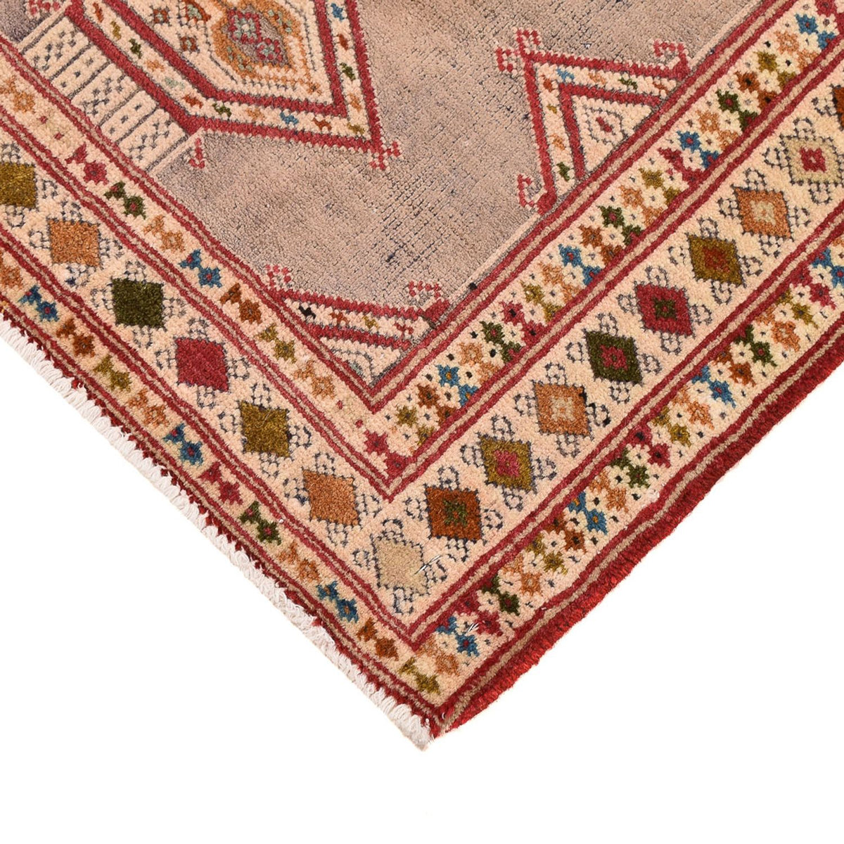 Turkaman Teppich - 79 x 64 cm - rosa