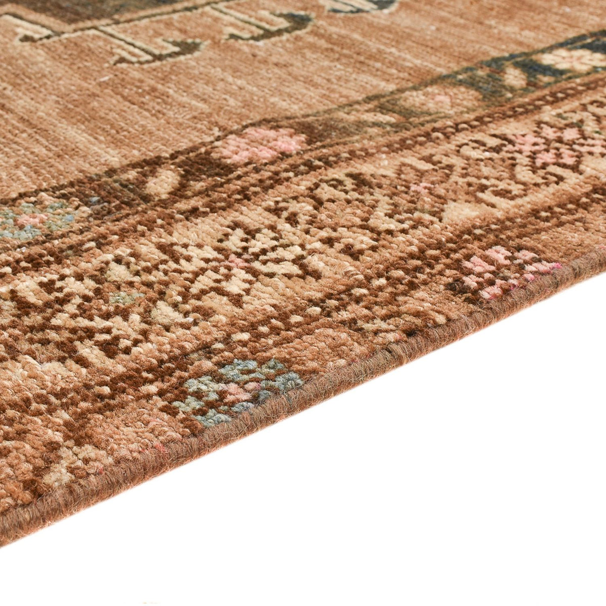 Vintage Teppich - 186 x 126 cm - hellrot