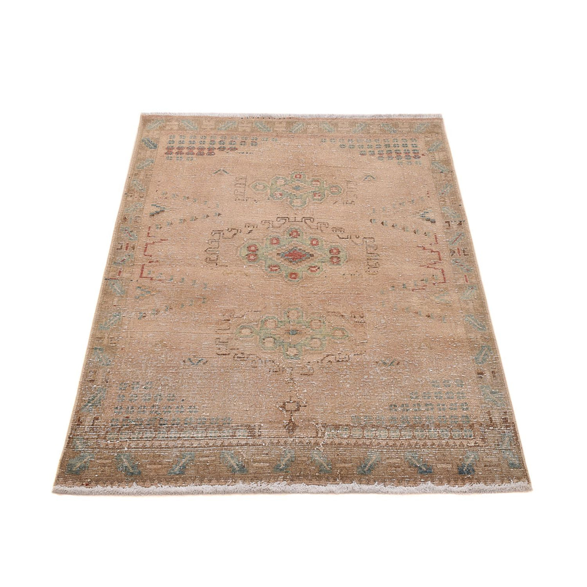 Vintage Teppich - 152 x 103 cm - dunkelbeige