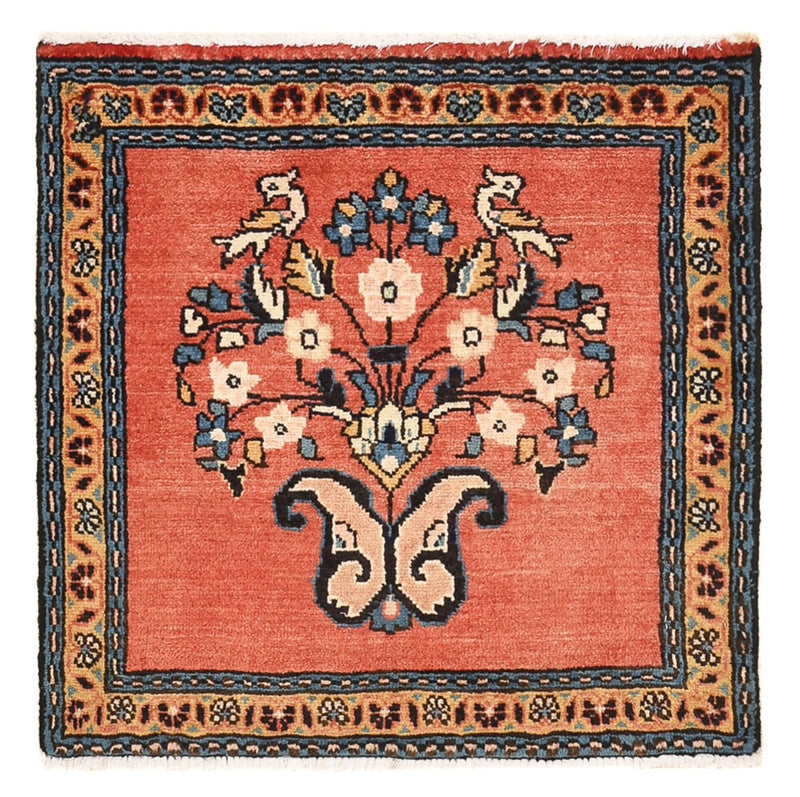Perserteppich - Nomadic - 50 x 49 cm - rot