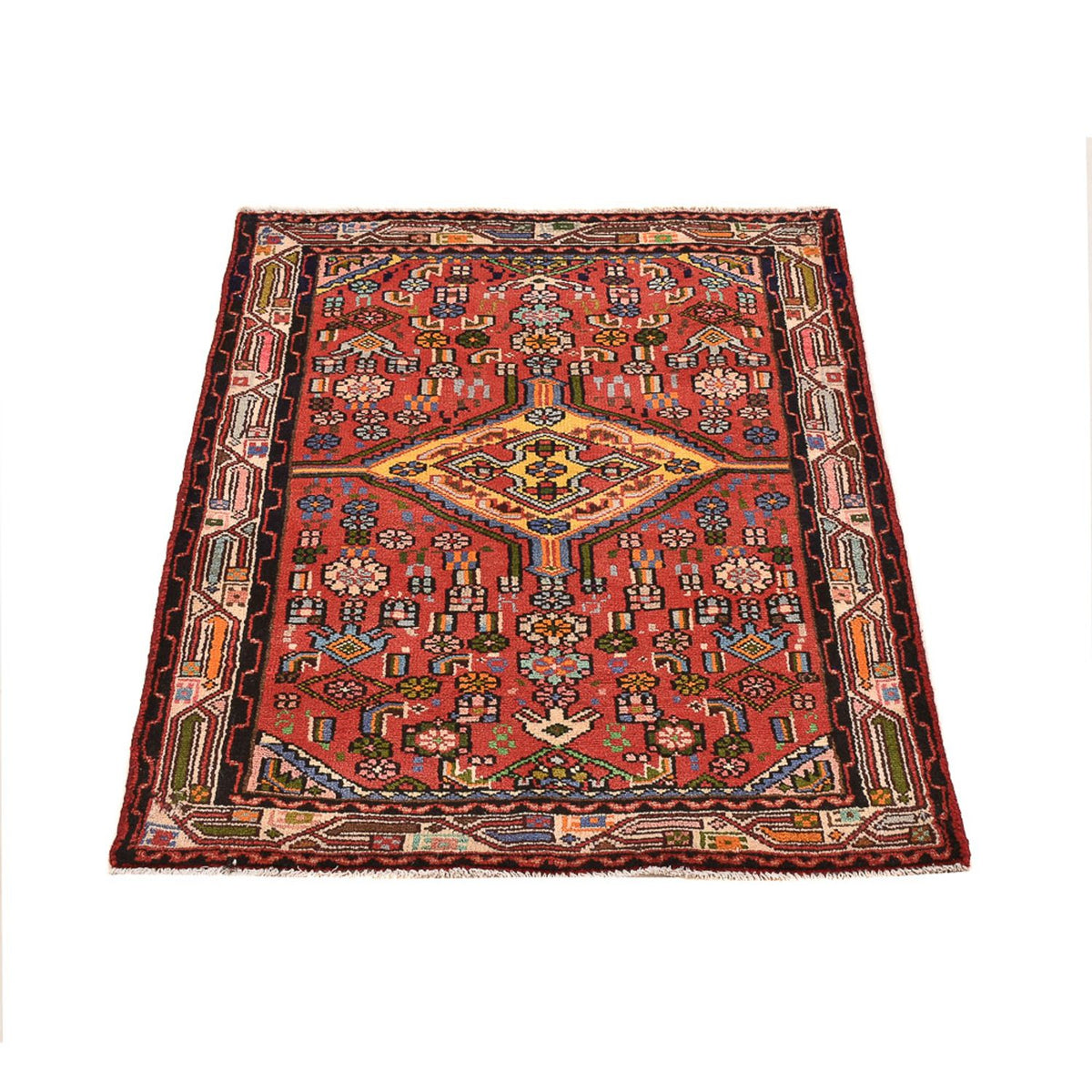 Perserteppich - Nomadic - 105 x 80 cm - rot