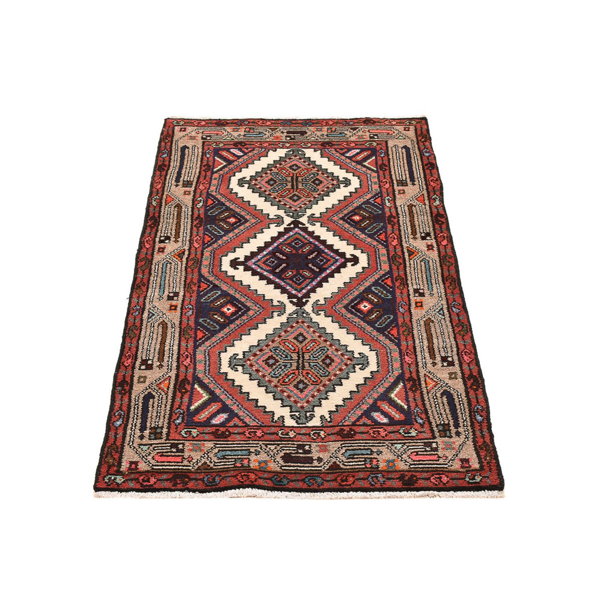 Perserteppich - Nomadic - 130 x 74 cm - mehrfarbig