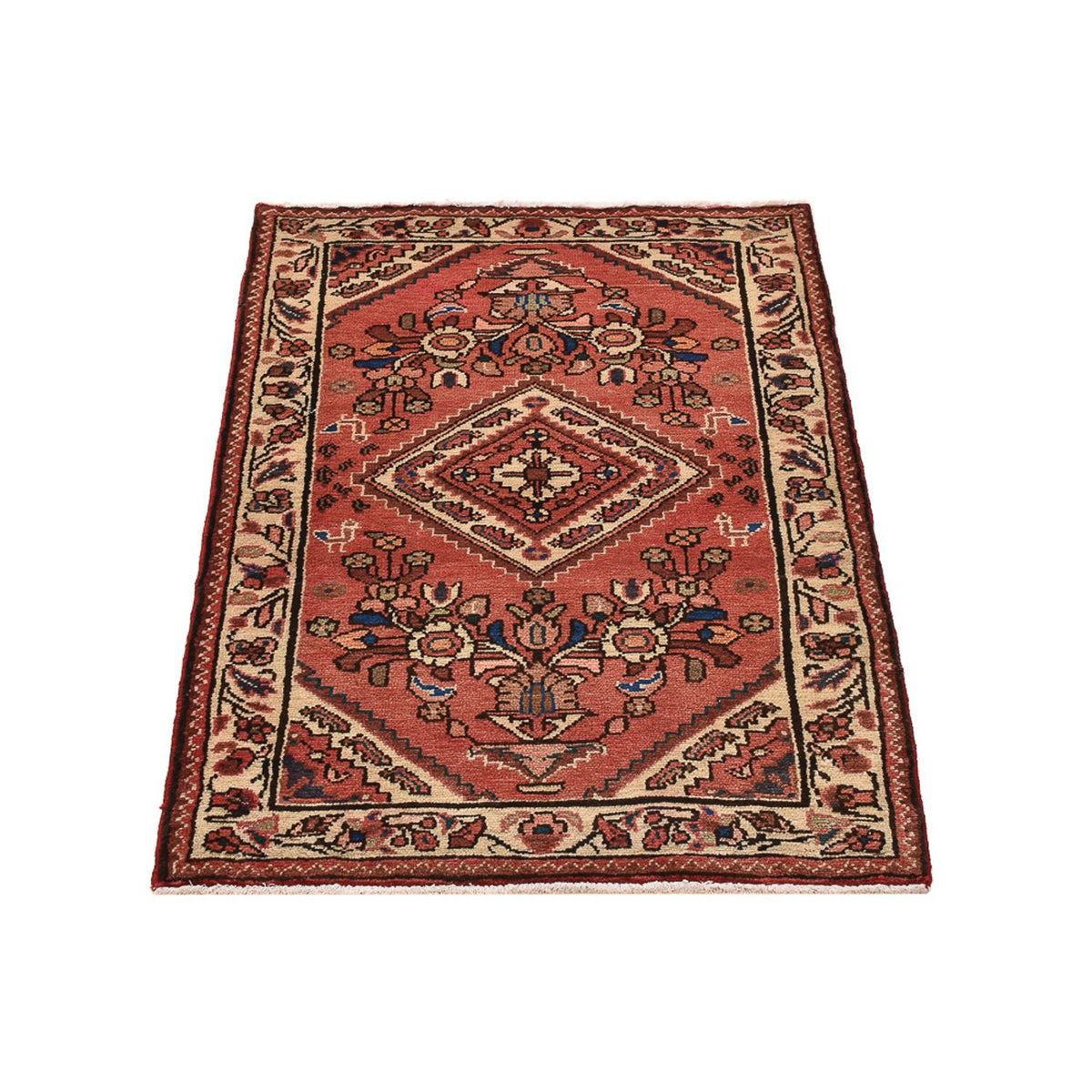 Perserteppich - Nomadic - 121 x 76 cm - hellrot