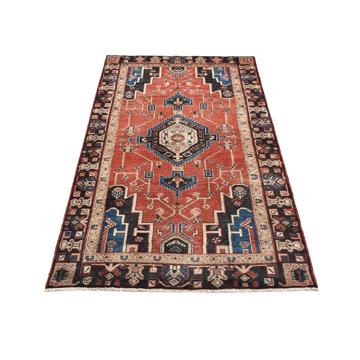 Perserteppich - Nomadic - 208 x 116 cm - mehrfarbig